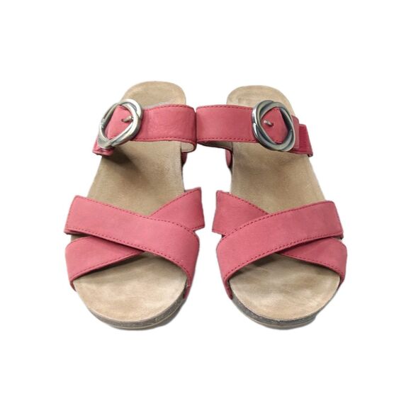 Dansko Women's Susie Red Milled Nubuck Sandal Size 40 EU | 9.5-10 US - Picture 3 of 8